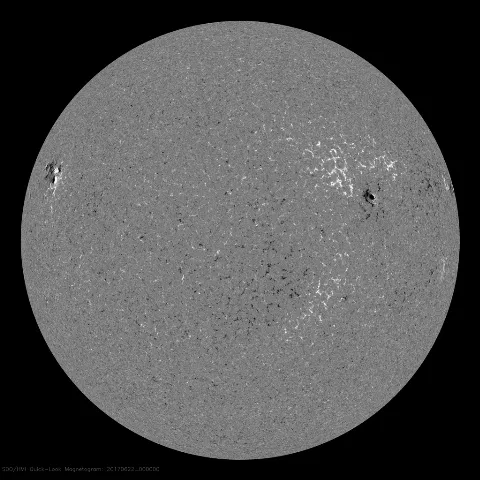 Image of Sun's magnetic field