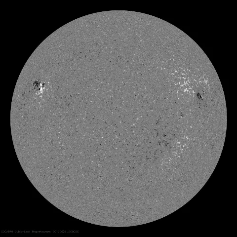 Image of Sun's magnetic field