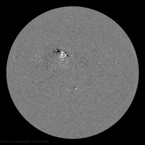 Image of Sun's magnetic field