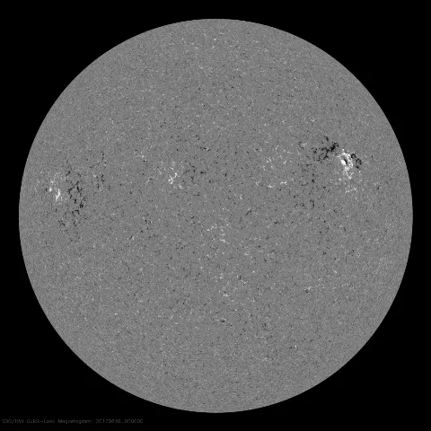 Image of Sun's magnetic field