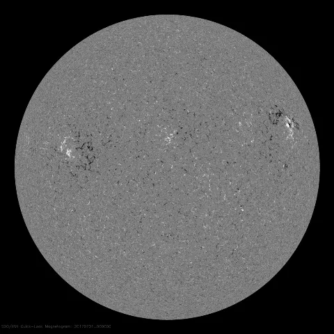 Image of Sun's magnetic field