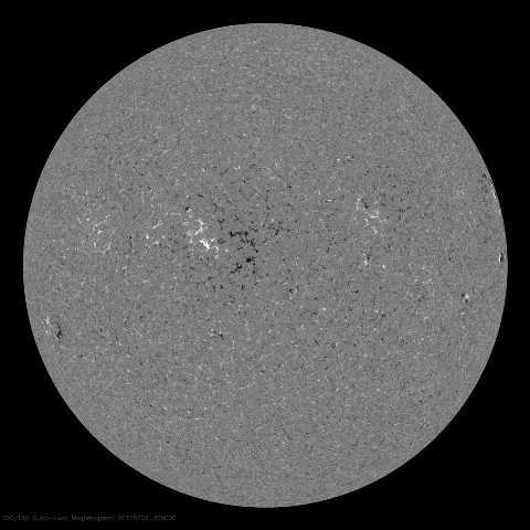 Image of Sun's magnetic field