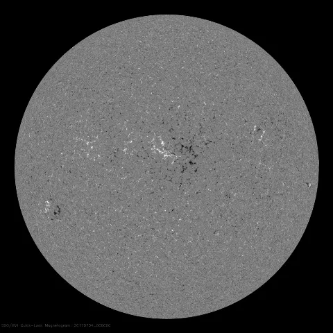 Image of Sun's magnetic field