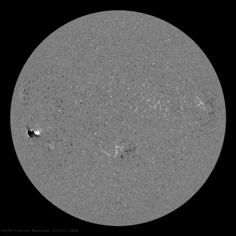 Image of Sun's magnetic field