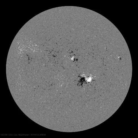 Image of Sun's magnetic field