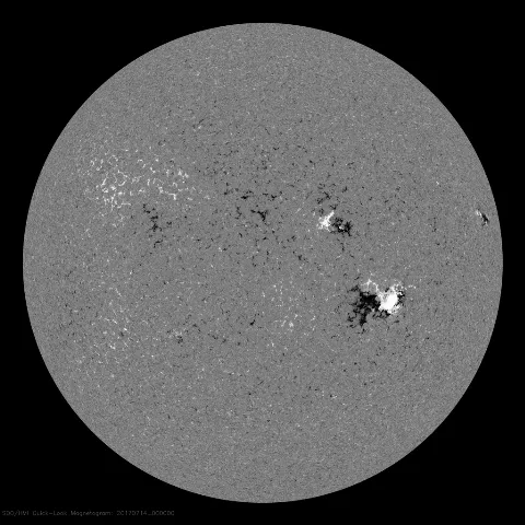 Image of Sun's magnetic field