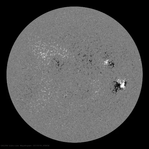 Image of Sun's magnetic field