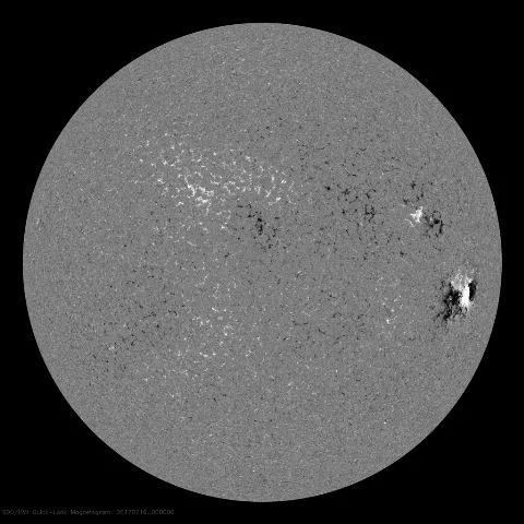 Image of Sun's magnetic field