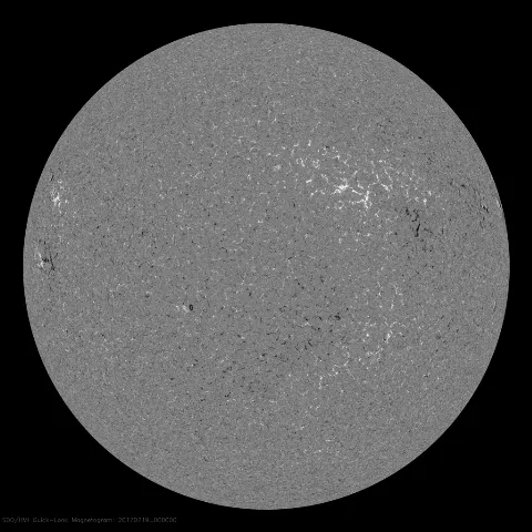 Image of Sun's magnetic field