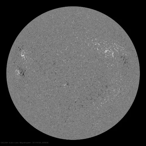 Image of Sun's magnetic field