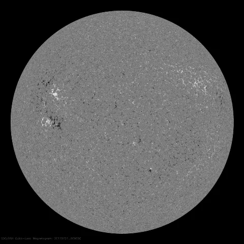 Image of Sun's magnetic field