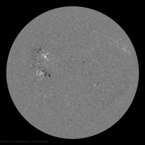 Image of Sun's magnetic field