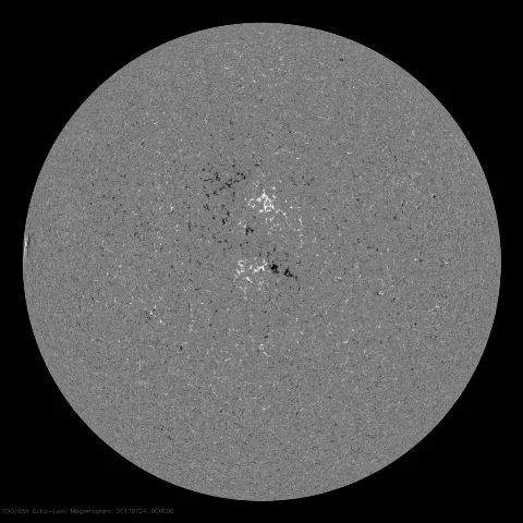 Image of Sun's magnetic field