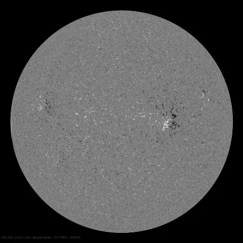 Image of Sun's magnetic field