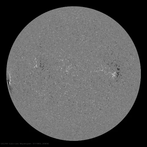 Image of Sun's magnetic field