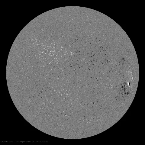 Image of Sun's magnetic field