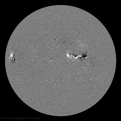 Image of Sun's magnetic field