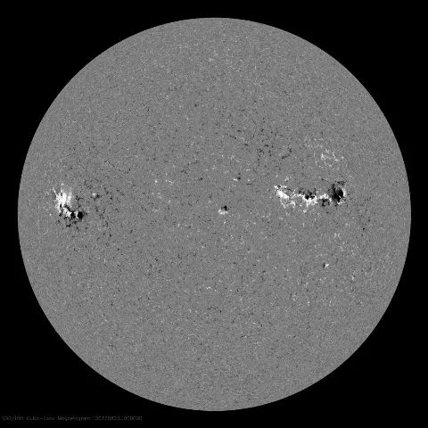 Image of Sun's magnetic field