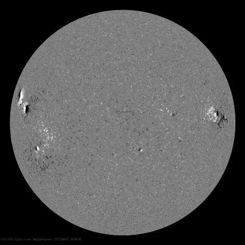 Image of Sun's magnetic field