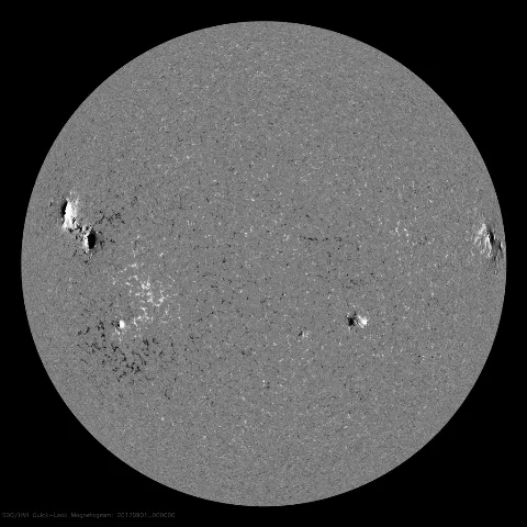 Image of Sun's magnetic field