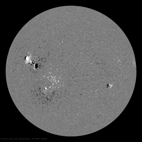 Image of Sun's magnetic field