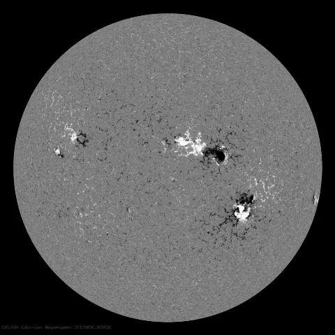 Image of Sun's magnetic field