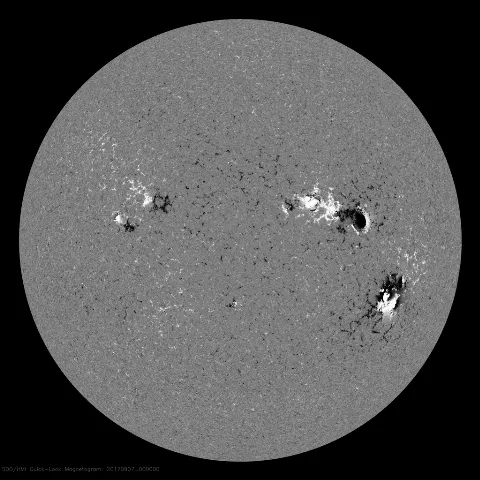 Image of Sun's magnetic field