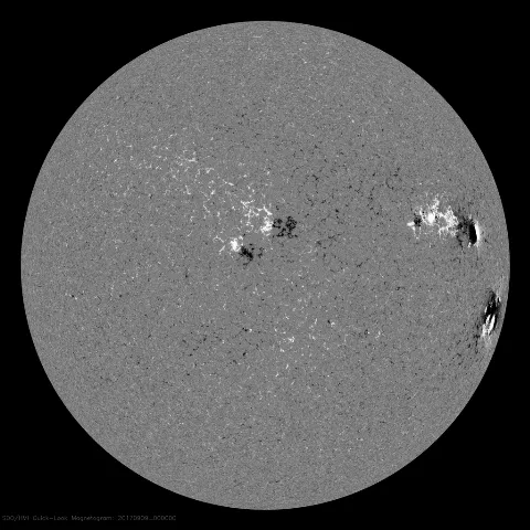 Image of Sun's magnetic field