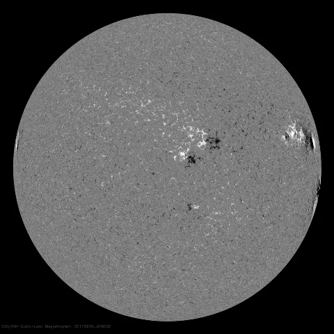 Image of Sun's magnetic field