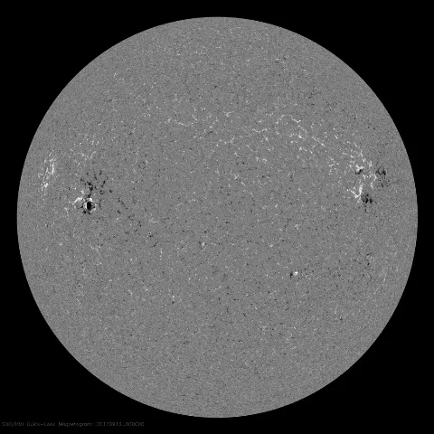 Image of Sun's magnetic field