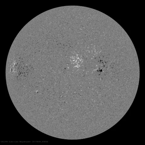 Image of Sun's magnetic field