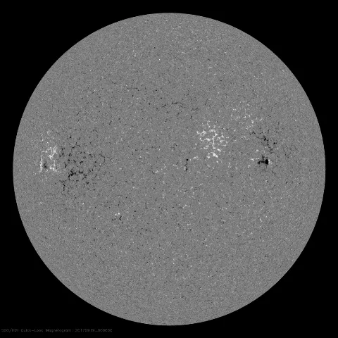 Image of Sun's magnetic field