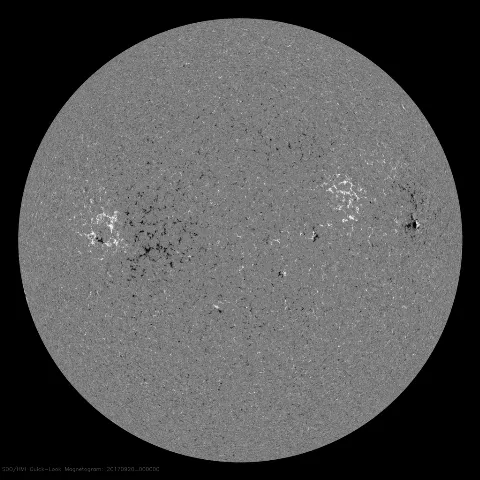 Image of Sun's magnetic field