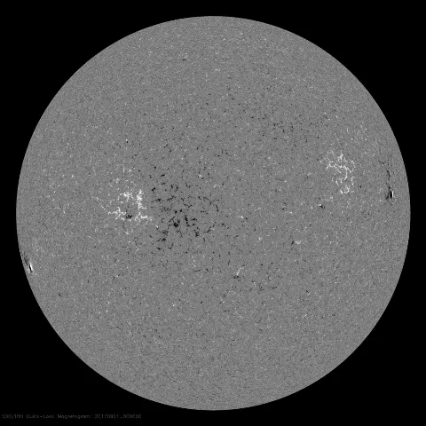 Image of Sun's magnetic field