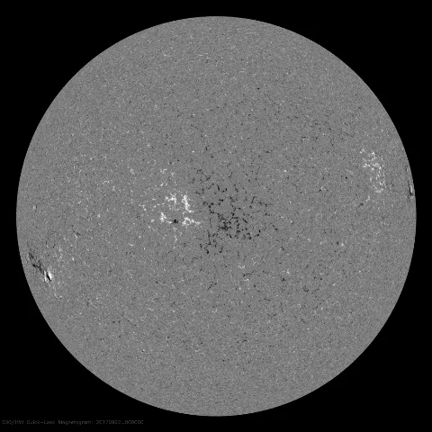 Image of Sun's magnetic field