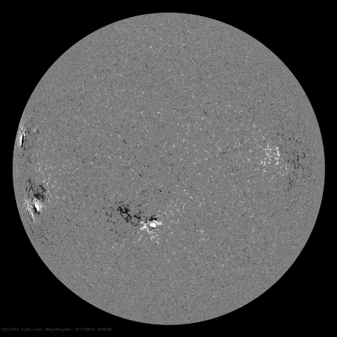 Image of Sun's magnetic field