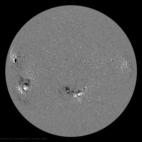 Image of Sun's magnetic field