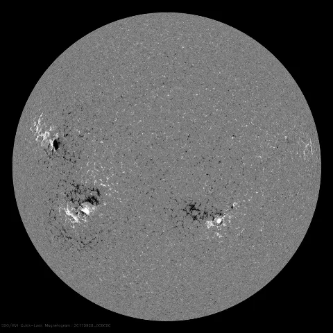 Image of Sun's magnetic field