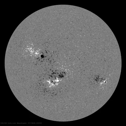 Image of Sun's magnetic field