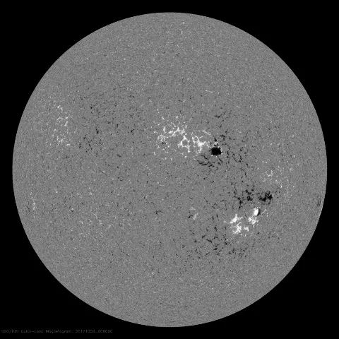 Image of Sun's magnetic field