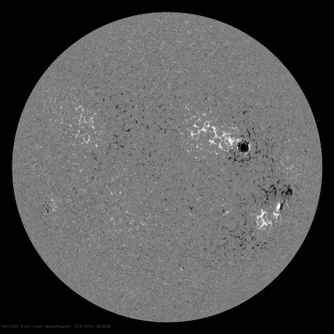 Image of Sun's magnetic field