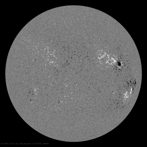 Image of Sun's magnetic field