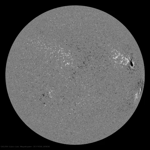 Image of Sun's magnetic field