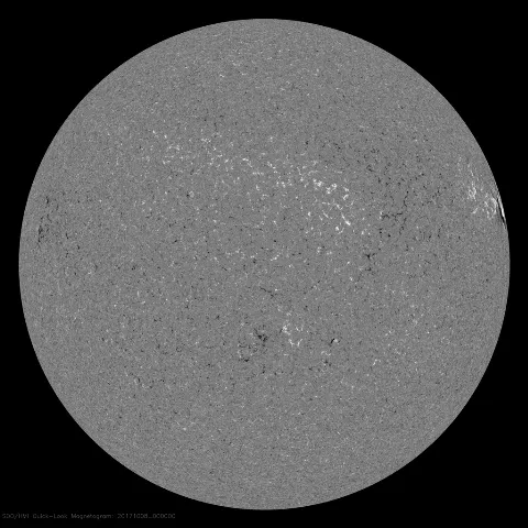 Image of Sun's magnetic field