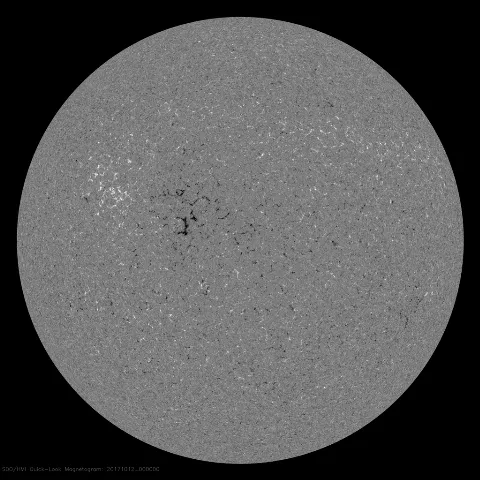 Image of Sun's magnetic field