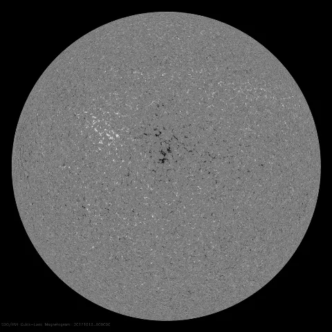 Image of Sun's magnetic field