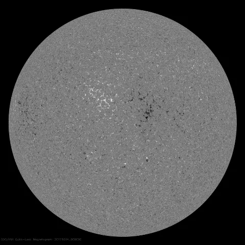 Image of Sun's magnetic field