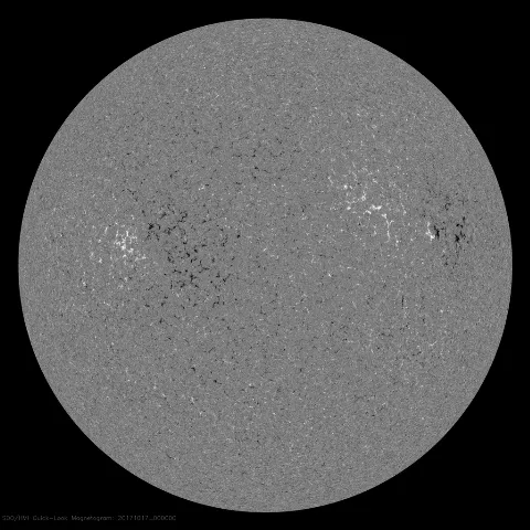 Image of Sun's magnetic field