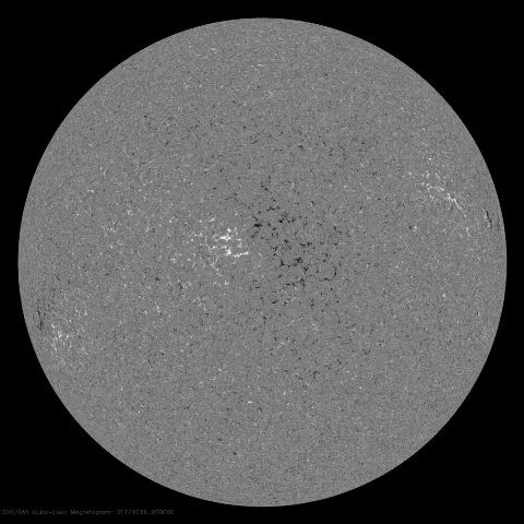 Image of Sun's magnetic field