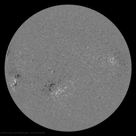 Image of Sun's magnetic field